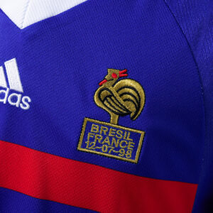 France 1998 Home Long Sleeve Retro Jersey – Replica Football Soccer Shirt – S–XX