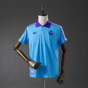 Real Madrid 25_26 POLO - Blue – Replica Football Soccer Shirt – S–XXL