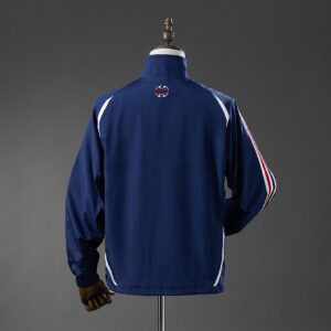 France 05_06 Retro Windbreaker - White & Blue – Replica Football Soccer Shirt –