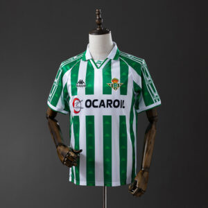 Real Betis 1995/96 Home Retro Jersey – Vintage Replica Football Soccer Shirt – S