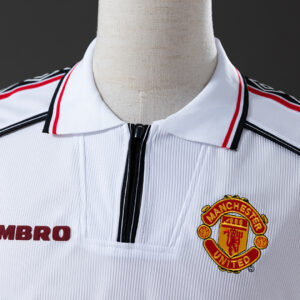 Manchester United 1998/99 White Retro Jersey – Classic Football Shirt – S–XXL