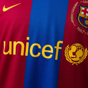 Barcelona 2007/08 Home Long Sleeve Retro Jersey – Vintage Replica Football Socce