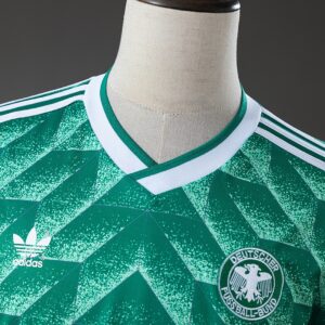 Germany 90_91 Away Retro Long Sleeve Jersey – Replica Football Soccer Shirt – S–