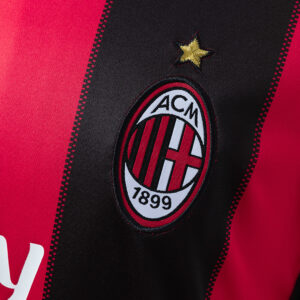 AC Milan 10/11 Home Long Sleeve Retro Jersey – Replica Football Soccer Shirt – S
