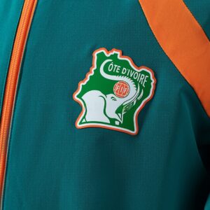 Ivory Coast 2026 Reversible Jacket Windbreaker – Green & Orange – Replica Footba