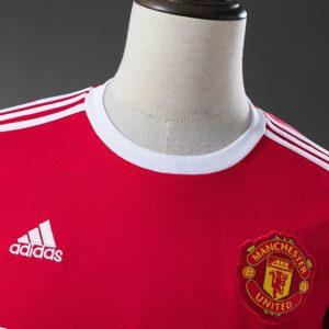 M-U 21_22 Home Retro Jersey – Replica Football Soccer Shirt – S–XXL