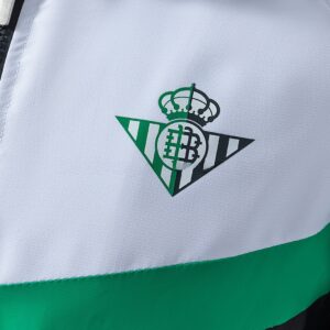 Real Betis Windbreaker - Fern Green & White & Black – Replica Football Soccer Sh