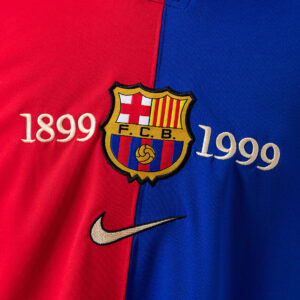 Barcelona 1999/00 Home Retro Jersey – Vintage Replica Football Soccer Shirt – Si