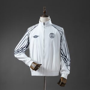 PSG Collaboration Windbreaker - White – Replica Football Soccer Shirt – S–XXL