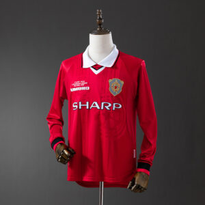 Manchester United 1999/00 Home Long Sleeve Retro Jersey – Classic Football Shirt
