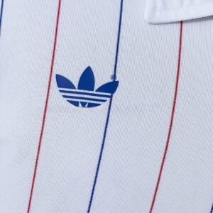 Frence 80_82 Away Long-Sleeved Retro Jersey – Replica Football Soccer Shirt – S–