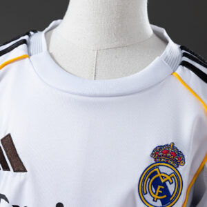 Real Madrid 25/26 Home Kids Kit Jersey – Replica Football Soccer Shirt – Size 16