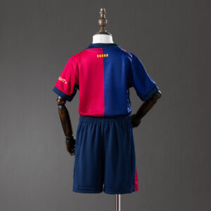 Barcelona 24/25 Home x TRAVIS SCOTT Limited Edition Kids Kit Jersey – Replica Fo