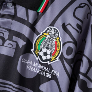 Retro 1998 Mexico Black Jersey – Vintage Replica Football Soccer Shirt – S–XXL
