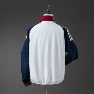 M-U Windbreaker - White & Navy Blue – Replica Football Soccer Shirt – S–XXL