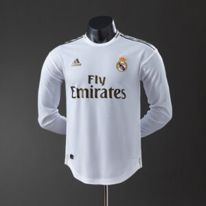 Real Madrid 2019/20 Home Long Sleeve Player Version Retro Jersey – Vintage Repli