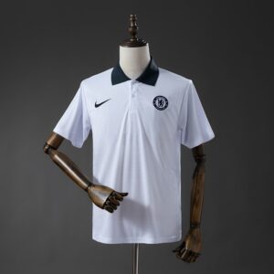Chelsea 25_26 POLO - White – Replica Football Soccer Shirt – S–XXL