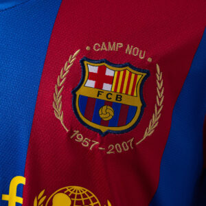 Barcelona 2007/08 Home Retro Jersey – Vintage Replica Football Soccer Shirt – Si