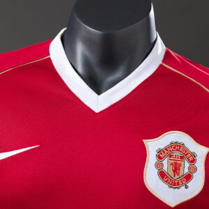 Manchester United 2006/07 Home Player Version Retro Jersey – Vintage Replica Foo