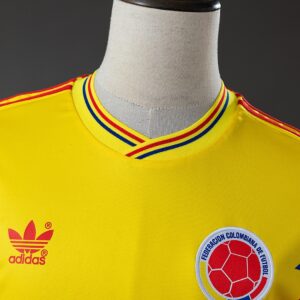 Colombia 1990 Originals Retro Home Jersey – Replica Football Soccer Shirt – S–XX