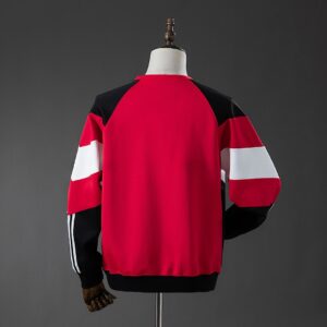 AC Milan 25/26 Long-Sleeved Sweatshirt – Red – Replica Football Soccer Top – M–4