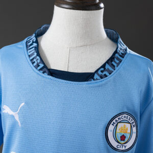 Manchester City 25/26 Home Kids Kit Jersey – Replica Football Soccer Shirt – Siz