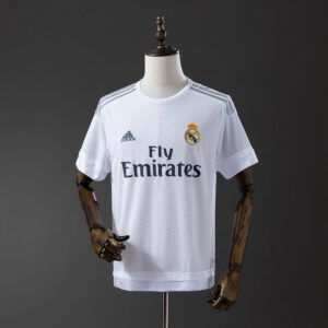 Real Madrid 2015/16 Home Retro Jersey – Vintage Replica Football Soccer Shirt –