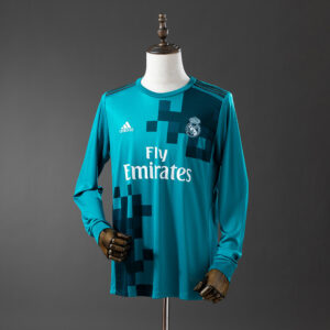 Real Madrid 2017/18 Second Away Long Sleeve Retro Jersey – Vintage Replica Footb