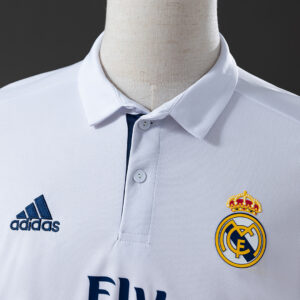 Real Madrid 2016/17 Home Long Sleeve Retro Jersey – Vintage Replica Football Soc