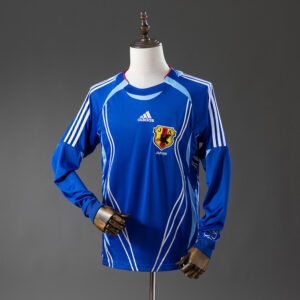 Japan 2006 Home Long Sleeves Retro Jersey – Vintage Replica Football Soccer Shir
