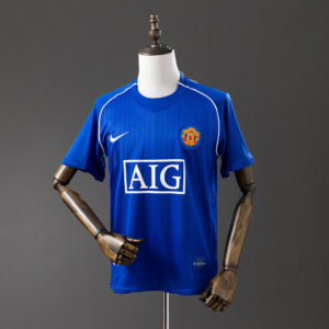 Manchester United 2007/08 Goalkeeper Blue Retro Jersey – Classic Football Shirt