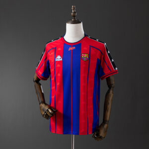 Barcelona 1997/98 Home Retro Jersey – Vintage Replica Football Soccer Shirt – Si