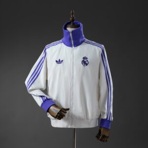 Real Madrid x Beckenbauer Windbreaker - Miracle WhiteMagic Purple – Replica Foot