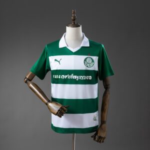 Palmeiras 25_26 Special Edition - White and Green Striped Jersey – Replica Footb