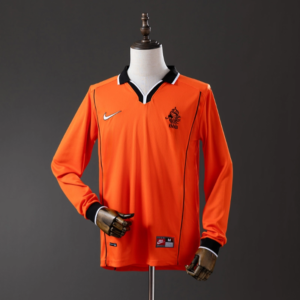 Netherlands 1998 Home Long Sleeve Retro Jersey – Vintage Replica Football Soccer
