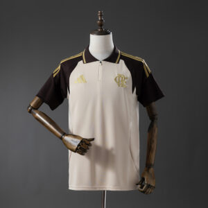 Flamengo 26/27 Training POLO – Apricot Jersey – Replica Football Soccer Shirt –