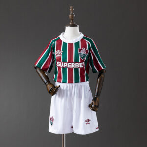 Fluminense 25/26 Home Kids Kit Jersey – Replica Football Soccer Shirt – Size 16–