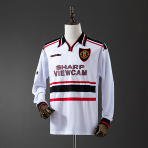 Manchester United 1998/99 Away Long Sleeve Retro Jersey – Classic Football Shirt