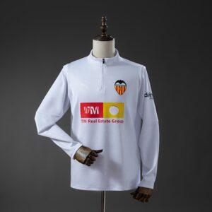 Valencia 25_26 Training Top White – Replica Football Soccer Shirt – S–XXL