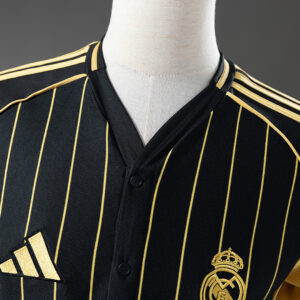 Real Madrid 25/26 US Pack Full-Button Baseball Jersey – Replica Football Basebal