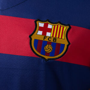 Barcelona 2015/16 Home Long Sleeve Retro Jersey – Vintage Replica Football Socce