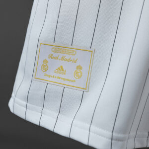 Real Madrid Terrace Icons T-Shirt White Gold – Replica Football Soccer Shirt – S
