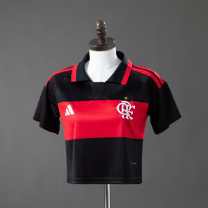 Flamengo 26_27 Home Women's Crop Top Style – Replica Football Soccer Shirt – S–X