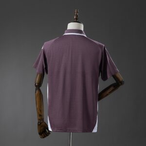 M-U 25_26 POLO - Grey Purple – Replica Football Soccer Shirt – S–XXL