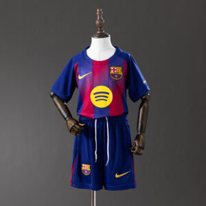 Barcelona 25/26 Home Kids Kit Jersey – Replica Football Soccer Shirt – Size 16–2
