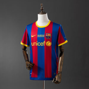 Barcelona 2010/11 Home Retro Jersey – Vintage Replica Football Soccer Shirt – Si