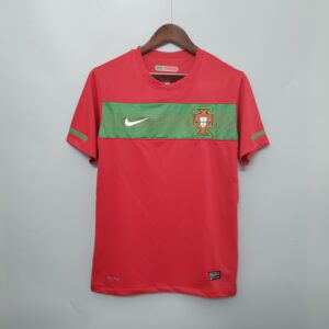 2010 Portugal Home Retro Jersey – Red – Replica – S-XXL