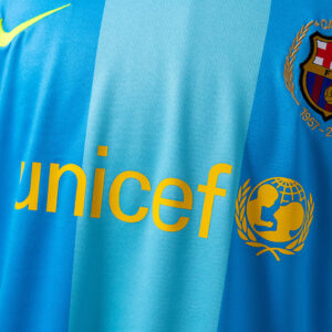 Barcelona 2007/08 Away Retro Jersey – Vintage Replica Football Soccer Shirt – Si