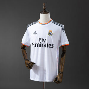 Real Madrid 2013/14 Home Retro Jersey – Vintage Replica Football Soccer Shirt –