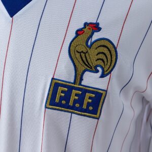 Frence 80_82 Away Long-Sleeved Retro Jersey – Replica Football Soccer Shirt – S–